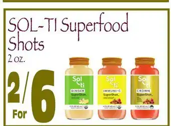 Wild By Nature Sol-ti superfood shots offer