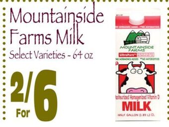 Wild By Nature Mountainside farms milk offer