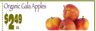 Wild By Nature Organic gala apples offer