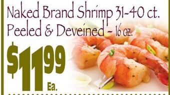 Wild By Nature Naked brand shrimp offer