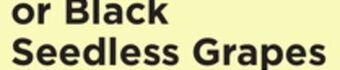 ShopRite Black seedless grapes offer