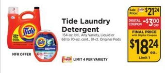 ShopRite Laundry detergent offer