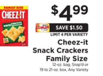 ShopRite Snack crackers family size offer