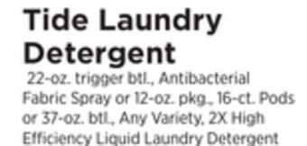 ShopRite Laundry detergent offer
