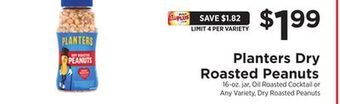 ShopRite Dry roasted peanuts offer