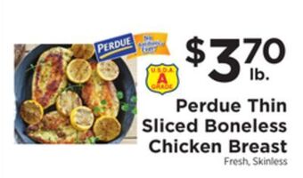 ShopRite Thin sliced boneless chicken breast offer