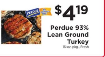 ShopRite 93% lean ground turkey offer