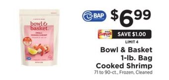 ShopRite 1-lb. bag cooked shrimp offer