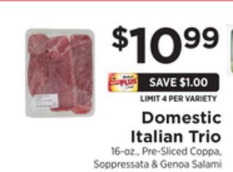 ShopRite Domestic italian trio offer