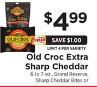 ShopRite Extra sharp cheddar offer