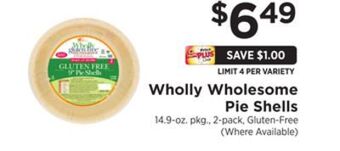 ShopRite Pie shells offer