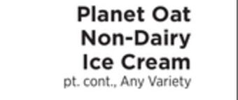 ShopRite Non-dairy ice cream offer