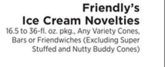 ShopRite Ice cream novelties offer