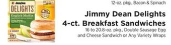 ShopRite Delights 4-ct. breakfast sandwiches offer