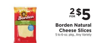 ShopRite Natural cheese slices offer