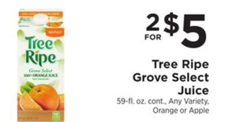 ShopRite Grove select juice offer
