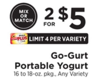 ShopRite Portable yogurt offer