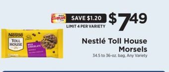 ShopRite Toll house morsels offer