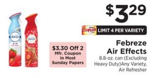 ShopRite Air effects offer