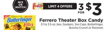 ShopRite Theater box candy offer