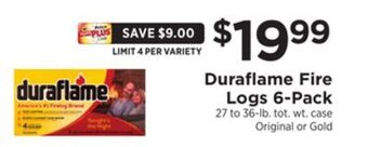 ShopRite Fire logs 6-pack offer