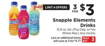 ShopRite Elements drinks offer