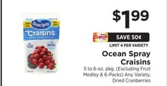 ShopRite Craisins offer