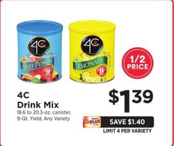 ShopRite Drink mix offer