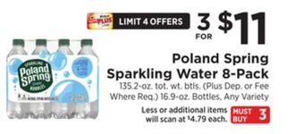 ShopRite Sparkling water 8-pack offer