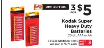ShopRite Super heavy duty batteries offer