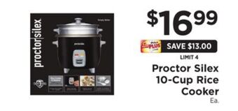 ShopRite 10-cup rice cooker offer