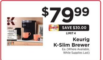 ShopRite K-slim brewer offer