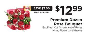 ShopRite Premium dozen rose bouquet offer