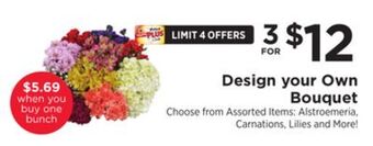 ShopRite Design your own bouquet offer