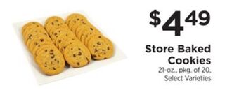 ShopRite Store baked cookies offer
