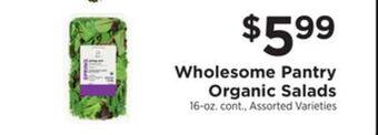 ShopRite Organic salads offer