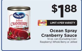 ShopRite Cranberry sauce offer
