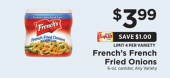 ShopRite French fried onions offer