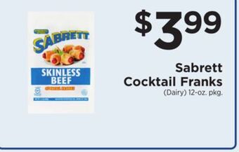 ShopRite Cocktail franks offer