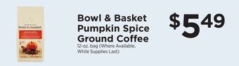 ShopRite Pumpkin spice ground coffee offer