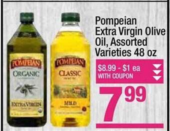 Super King Markets Pompeian extra virgin olive oil offer