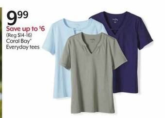 Bealls Coral bay everyday tees offer