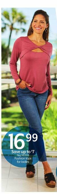 Bealls Fashion tops for ladies offer
