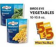 Reasors Birds eye vegetables offer