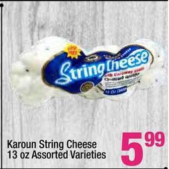 Super King Markets Karoun string cheese offer