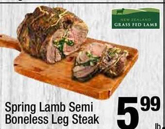 Super King Markets Spring lamb semi boneless leg steak offer