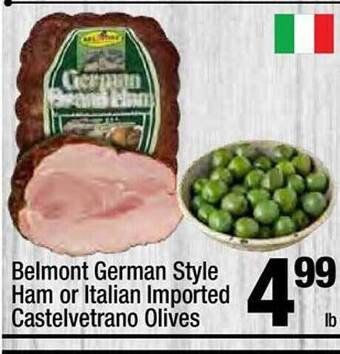 Super King Markets Belmont german style ham or italian imported castelvetrano olives offer