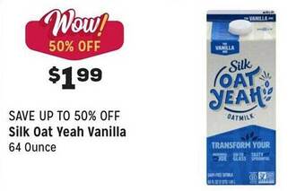 Grocery Outlet Silk oat yeah vanilla offer