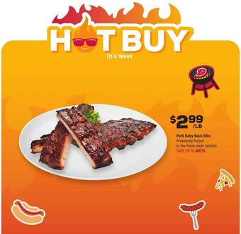 Grocery Outlet Pork baby back ribs offer