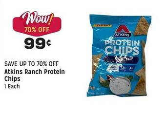 Grocery Outlet Atkins ranch protein chips offer